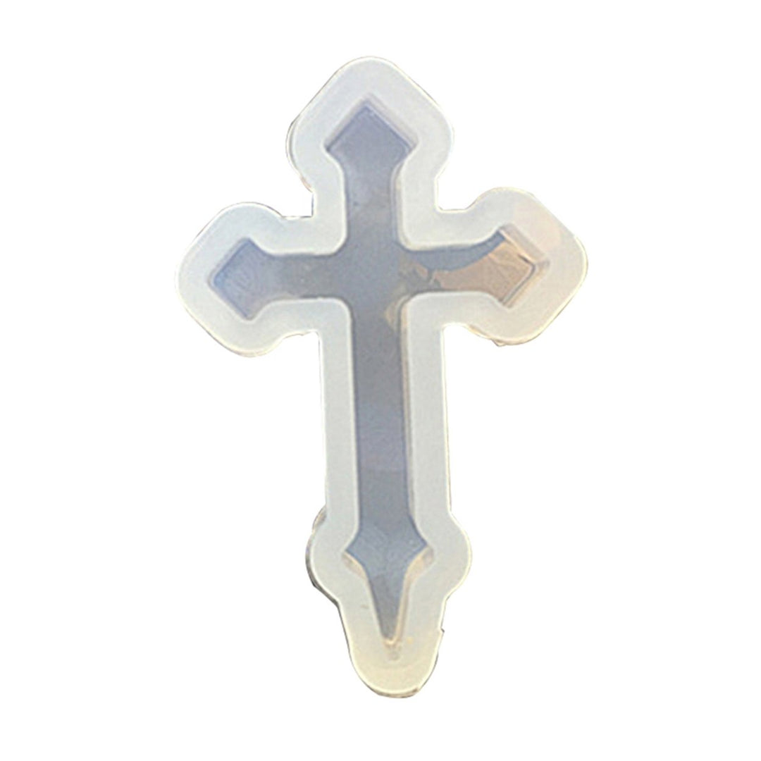 Silicone Cross Mold for DIY Jewelry Ornament Mould Handmade Decor Craft Tool Image 4