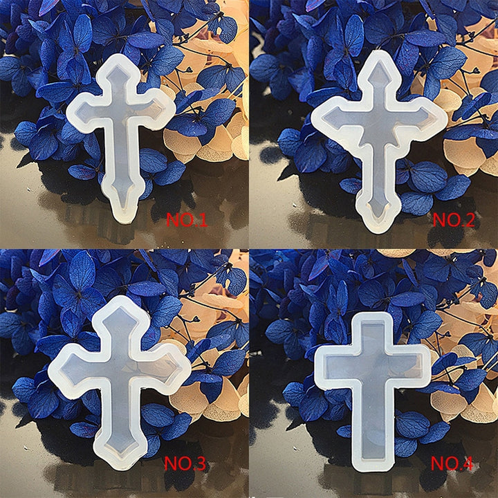 Silicone Cross Mold for DIY Jewelry Ornament Mould Handmade Decor Craft Tool Image 7