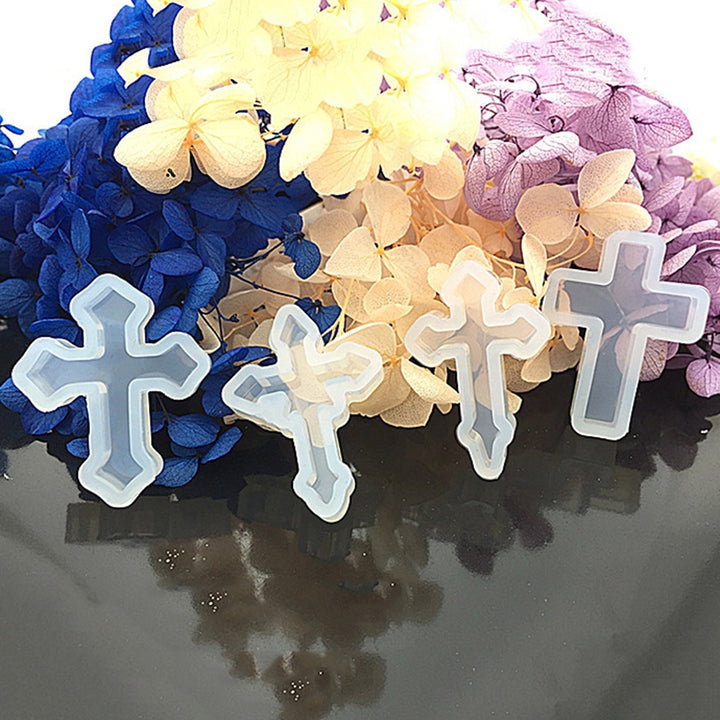 Silicone Cross Mold for DIY Jewelry Ornament Mould Handmade Decor Craft Tool Image 8