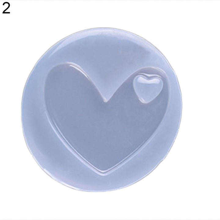 Heart Star Pendant Silicone Mould DIY Resin Crafts Decor Jewelry Making Mold Image 9