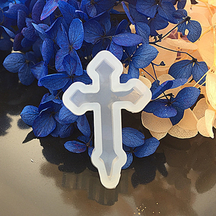 Silicone Cross Mold for DIY Jewelry Ornament Mould Handmade Decor Craft Tool Image 9