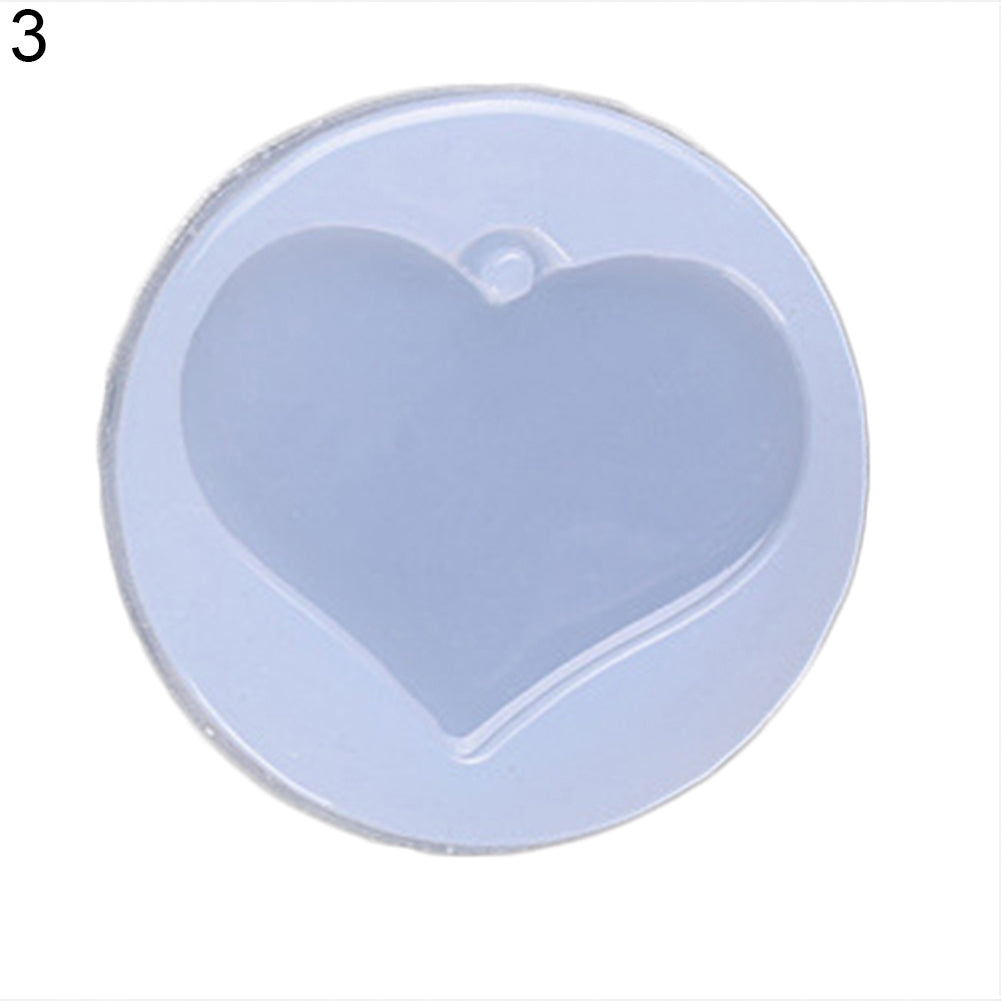 Heart Star Pendant Silicone Mould DIY Resin Crafts Decor Jewelry Making Mold Image 10