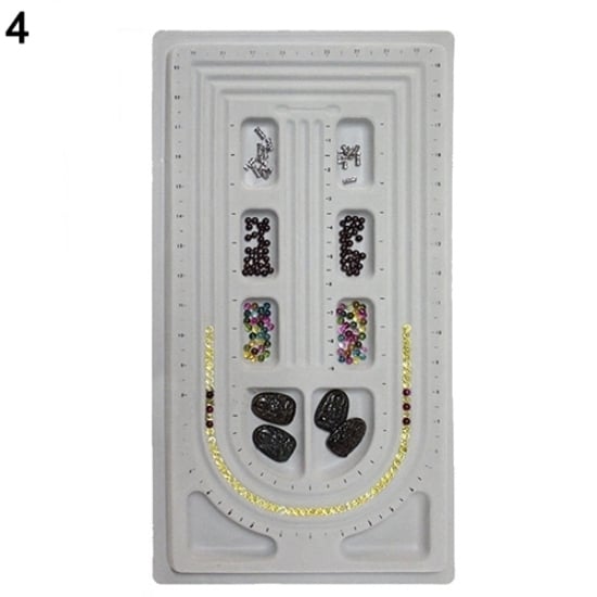 Bead Board Bracelet Beading Tray Necklace Design DIY Craft Jewelry Meter Panel Image 1
