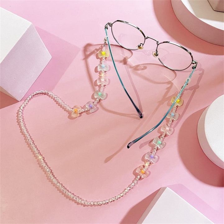 Glasses Chain Bow-knot Ornament Vivid Color Coloured Glaze Women Sunglass Chains Eyeglass Strap Holder for Girl Image 1