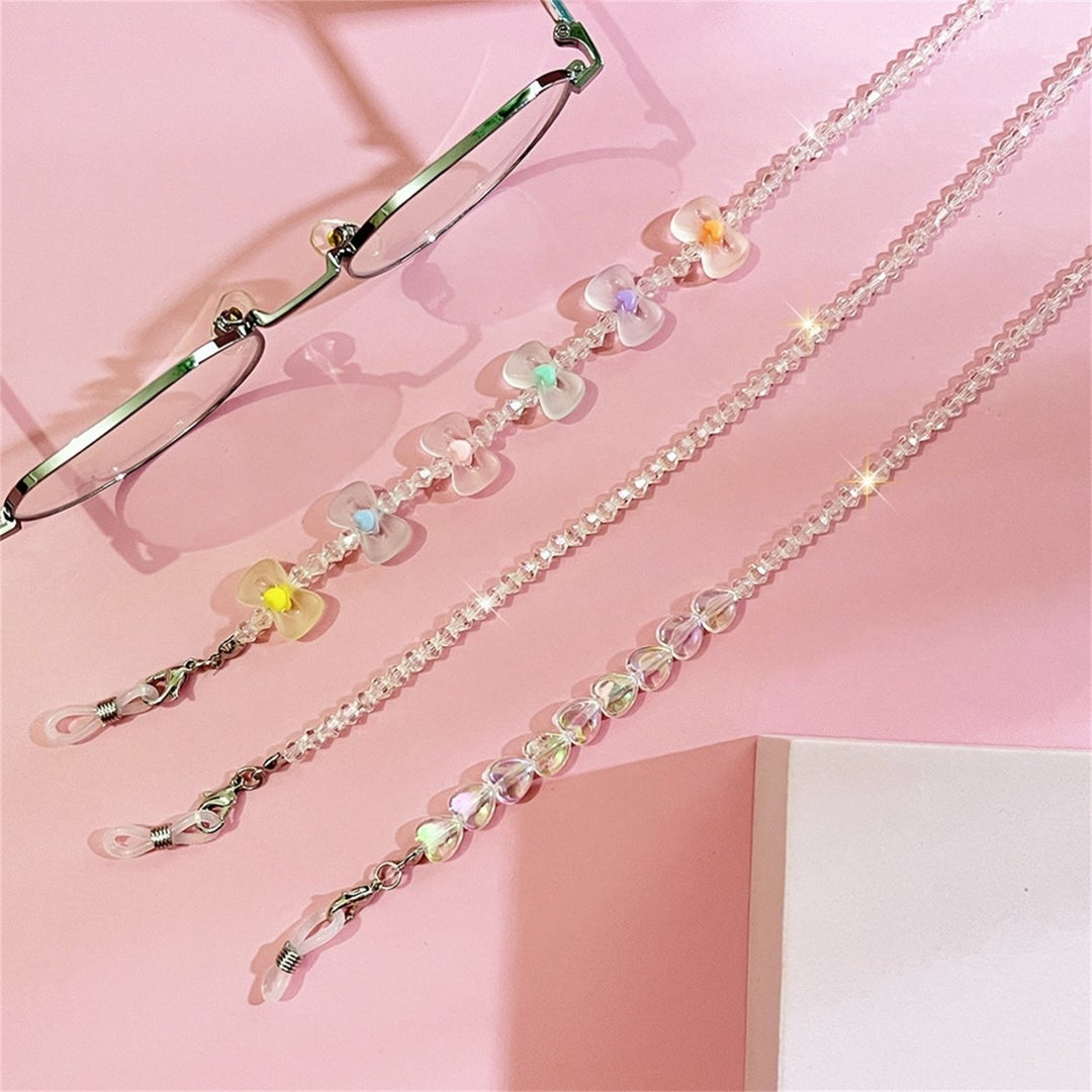 Glasses Chain Bow-knot Ornament Vivid Color Coloured Glaze Women Sunglass Chains Eyeglass Strap Holder for Girl Image 10