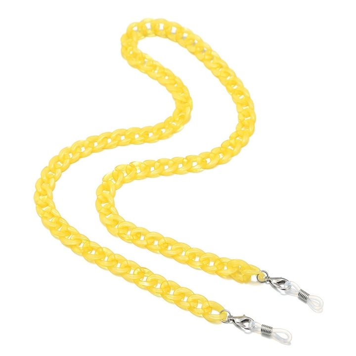 Exquisite Eyeglass Chain Bright-colored Acrylic Multi-use Comfortable Eyewear Lanyard for Party Image 4