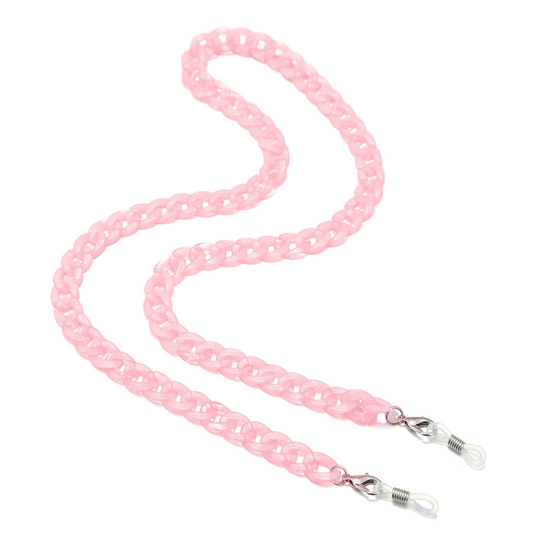 Exquisite Eyeglass Chain Bright-colored Acrylic Multi-use Comfortable Eyewear Lanyard for Party Image 7