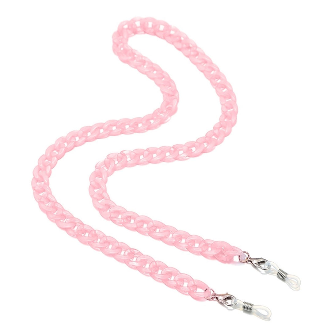 Exquisite Eyeglass Chain Bright-colored Acrylic Multi-use Comfortable Eyewear Lanyard for Party Image 1