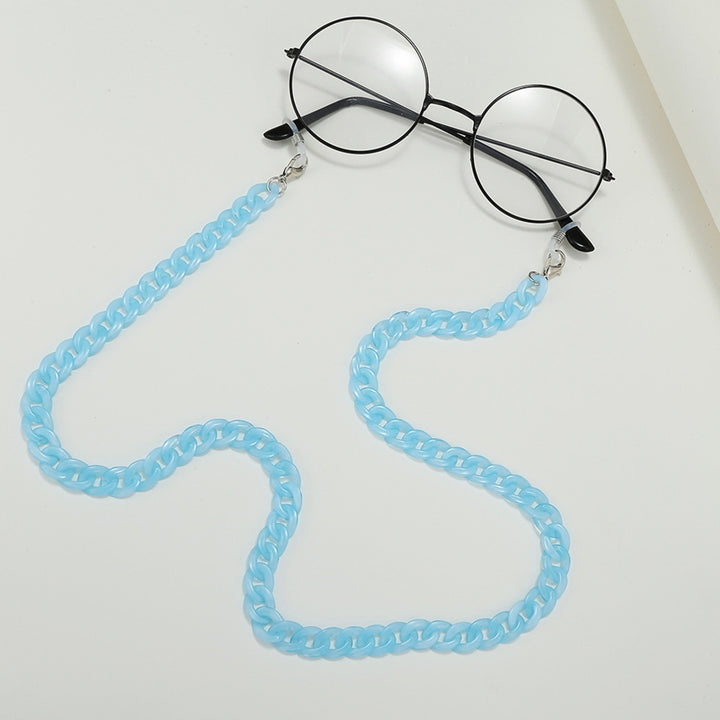 Exquisite Eyeglass Chain Bright-colored Acrylic Multi-use Comfortable Eyewear Lanyard for Party Image 9