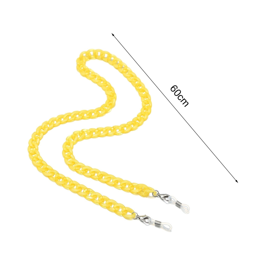 Exquisite Eyeglass Chain Bright-colored Acrylic Multi-use Comfortable Eyewear Lanyard for Party Image 12