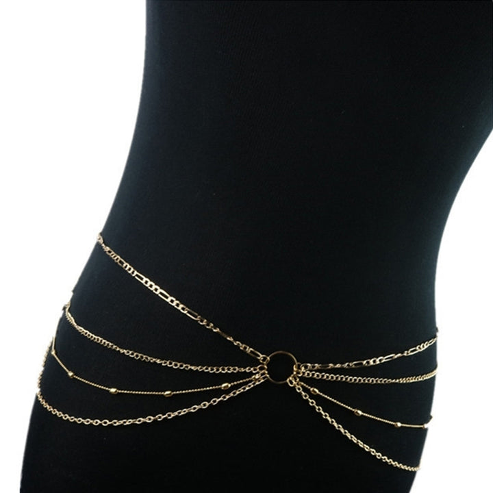 Sexy Multilayer Belly Waist Necklace Body Chain Summer Beach Bikini Jewelry Image 3