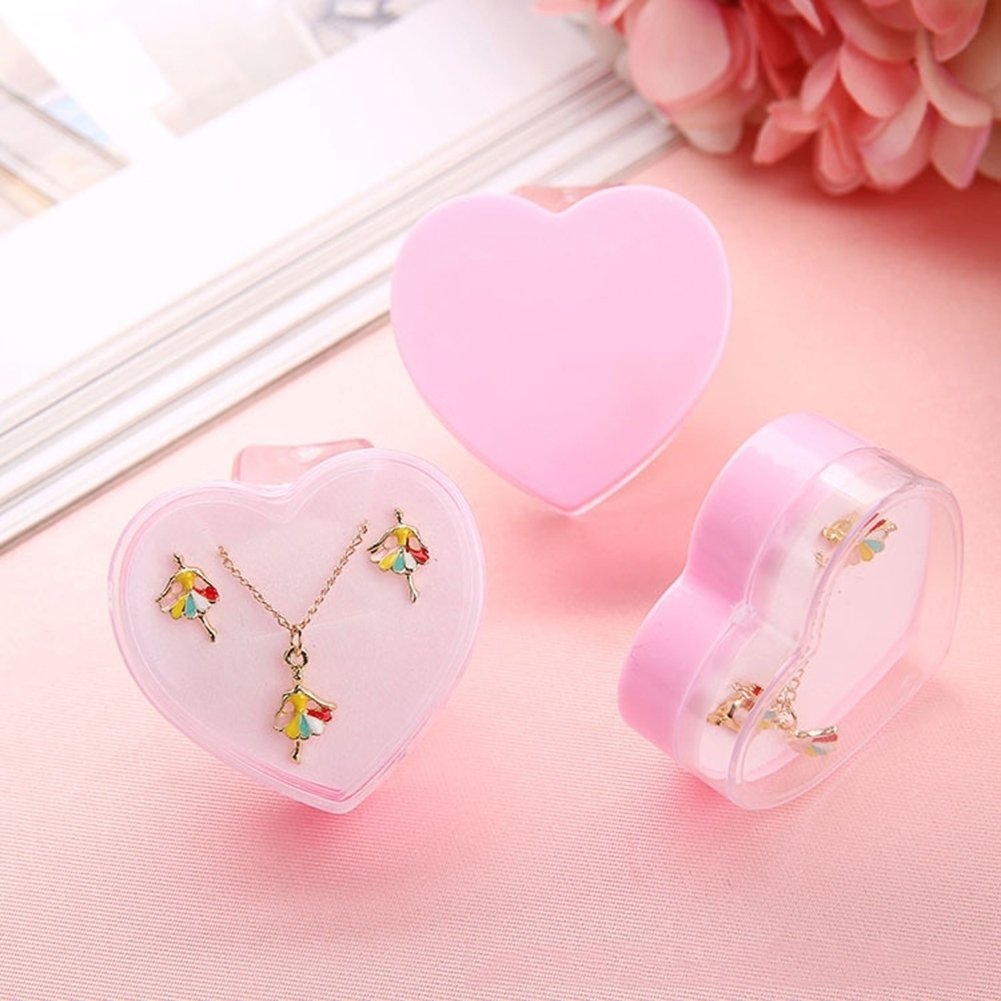 Cute Butterfly Bowknot Beetle Toddler Girls Necklace Ear Studs Jewelry Set Gift Image 8
