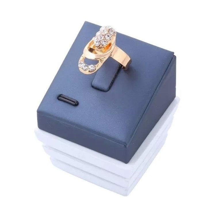 Luxury Rhinestone Necklace Bracelet Earrings Ring Bridal Wedding Jewelry Set Image 4