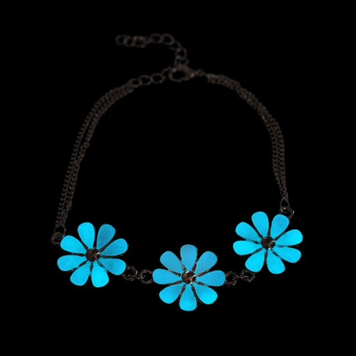 Little Star Heart Flower Glow in the Dark Ankle Bracelet Anklet Womens Jewelry Image 7