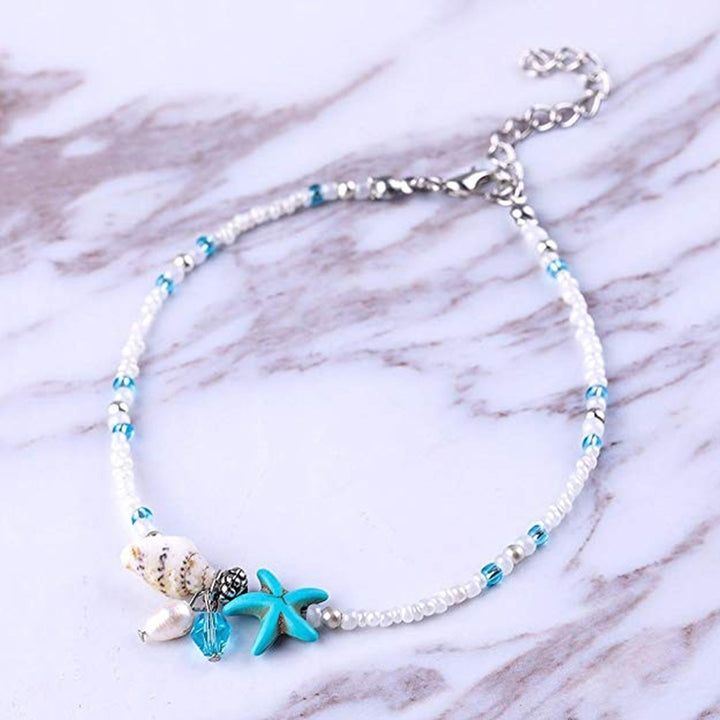 Women Girl Seashell Charm Ankle Bracelet Foot Chain Anklet Beach Jewelry Gift Image 4