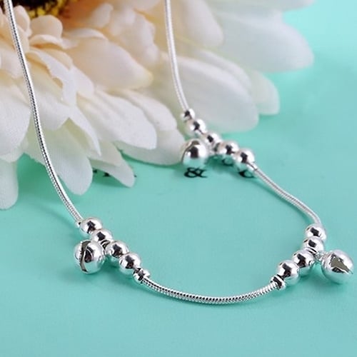 Women Fashion 3Pcs Bells 12 Beads Luxury Chain Ankle Bracelet Beach Anklet Image 4