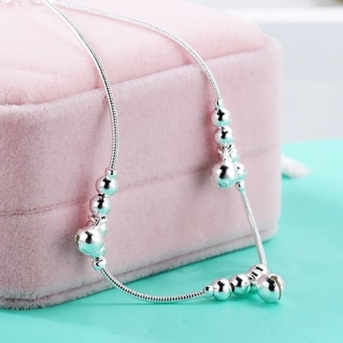 Women Fashion 3Pcs Bells 12 Beads Luxury Chain Ankle Bracelet Beach Anklet Image 7