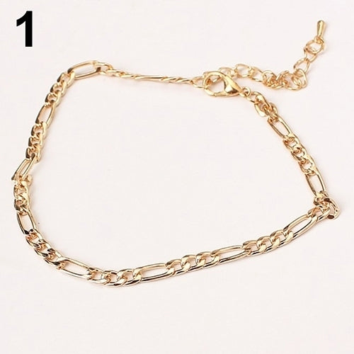 1Pc Womens Fashion Simple Link Chain Ankle Bracelet Anklet Beach Foot Jewelry Image 4