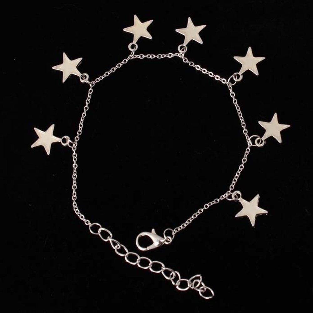 Women Elegant Beach Luminous Blue Star Pendant Anklets Bracelets Jewelry Gift Image 12