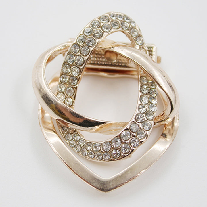 Brooch Gold-plated Sturdy Gold-plated Alloy Women Scarf Holder Ring for Daily Wear Image 7