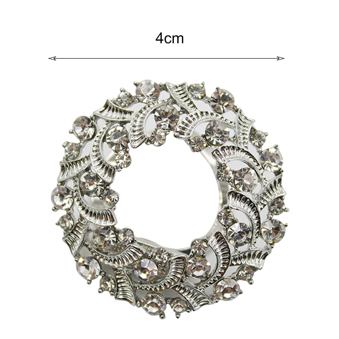 Scarf Buckle Shiny Lightweight Alloy Elegant Scarf Brooch for Party Image 4