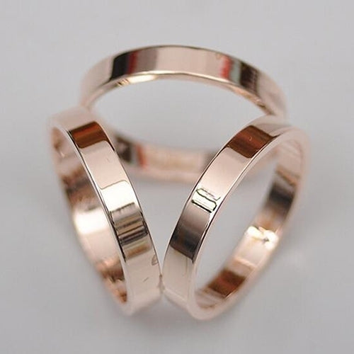 Fashion Rose Gold Plated Trio Scarf Ring Silk Scarf Buckle Clip Slide Jewelry Image 4