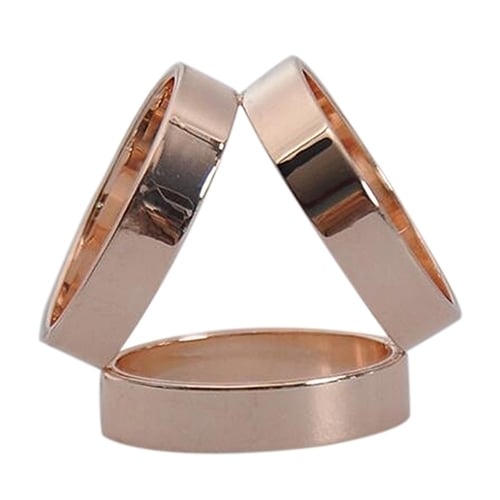 Fashion Rose Gold Plated Trio Scarf Ring Silk Scarf Buckle Clip Slide Jewelry Image 1