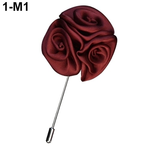 Mens Lapel Rose Flower Stick Bar Brooch Pin Wedding Suit Accessory Jewelry Gift Image 2