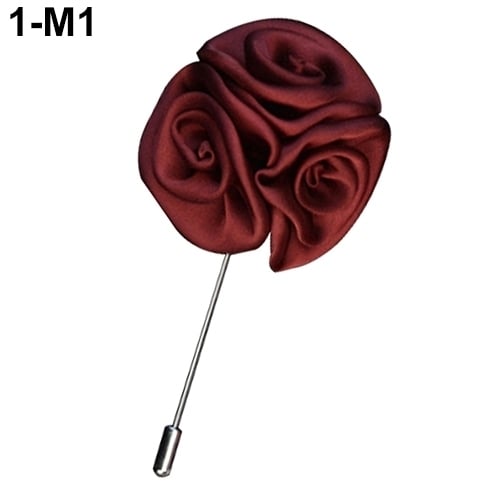 Mens Lapel Rose Flower Stick Bar Brooch Pin Wedding Suit Accessory Jewelry Gift Image 1