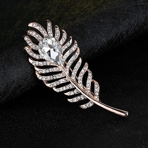 Womens Fashion Rhinestone Brooch Pin Wedding Party Dress Scarf Jewelry Gift Image 3