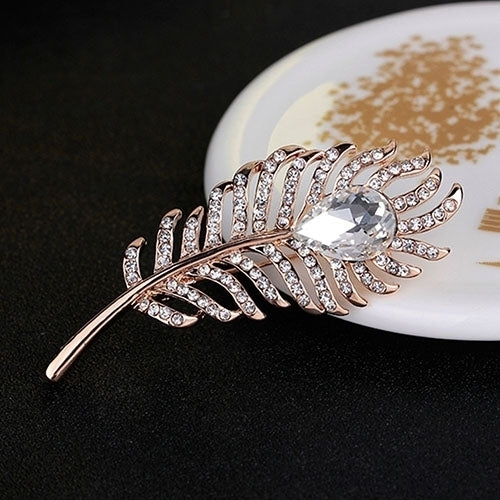 Womens Fashion Rhinestone Brooch Pin Wedding Party Dress Scarf Jewelry Gift Image 4