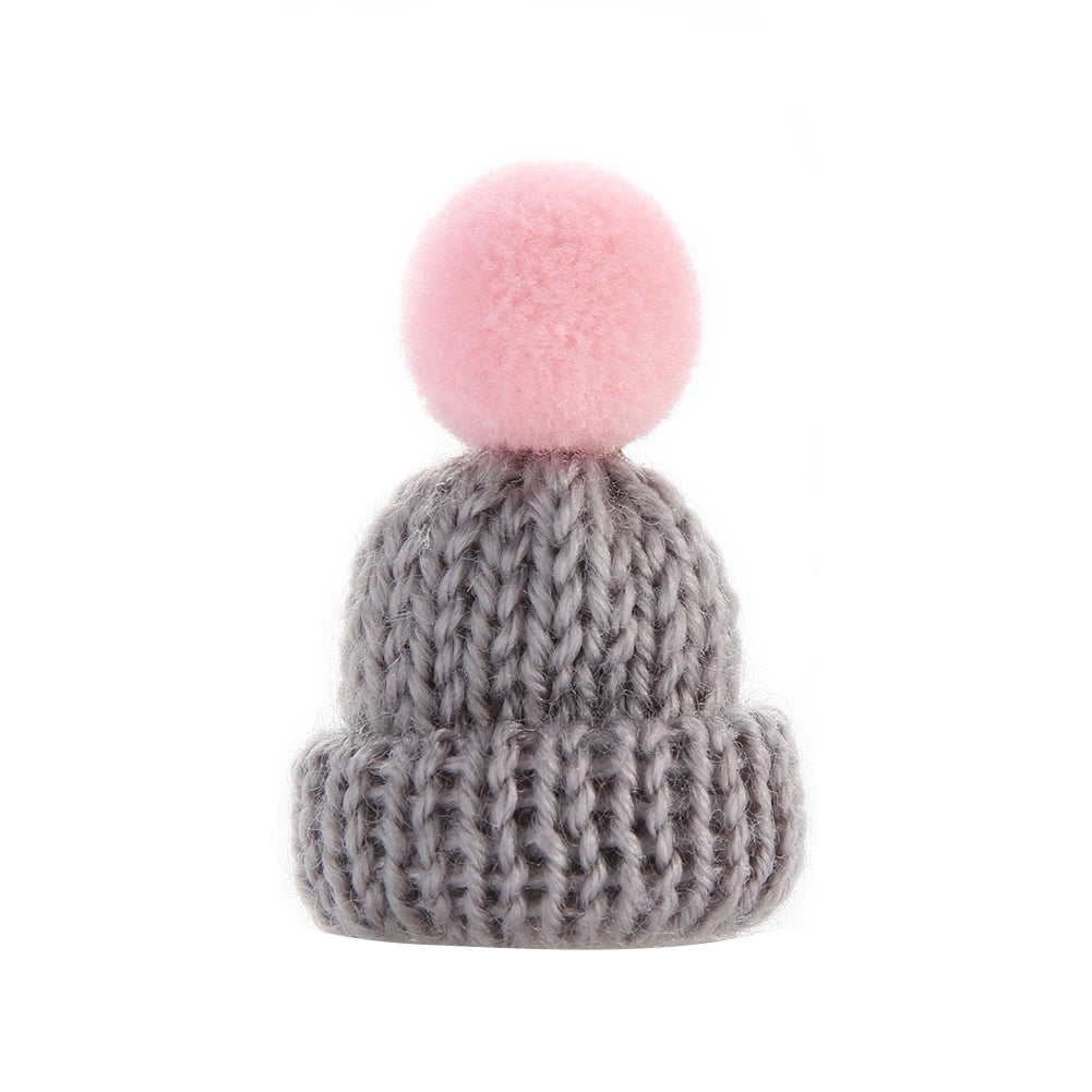 Fashion Knitted Pom Pom Hat Brooch Pin Women Christmas Dress Scarf Accessory Image 3