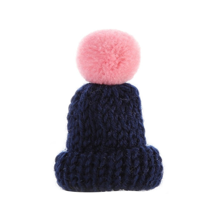 Fashion Knitted Pom Pom Hat Brooch Pin Women Christmas Dress Scarf Accessory Image 1