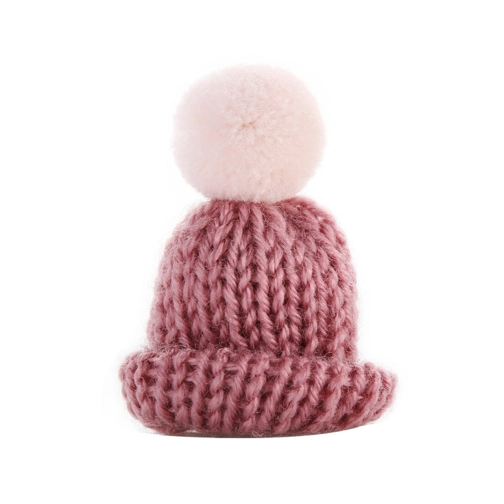 Fashion Knitted Pom Pom Hat Brooch Pin Women Christmas Dress Scarf Accessory Image 4