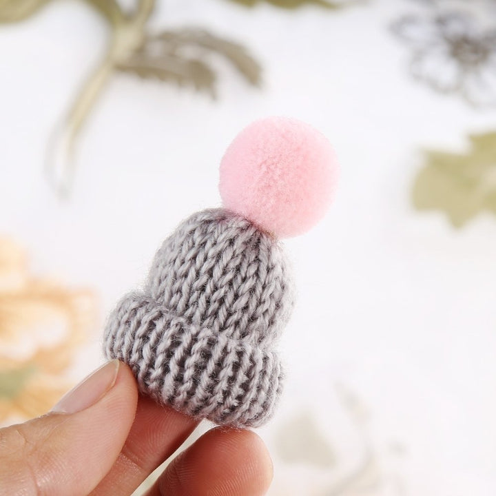 Fashion Knitted Pom Pom Hat Brooch Pin Women Christmas Dress Scarf Accessory Image 10