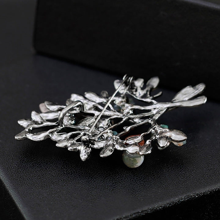 Colorful Leaves Rhinestone Brooch Pin Shirt Decor Women Jewelry Party Gift Image 9