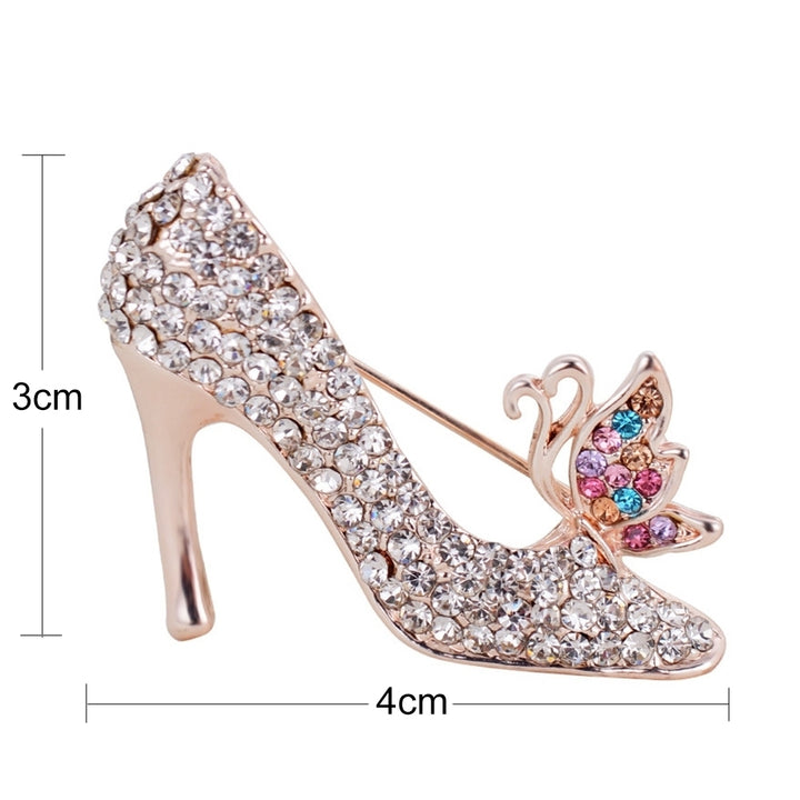 Fashion Women Rhinestone High Heels Brooch Pins Badge Jewelry Accessories Gifts Image 6