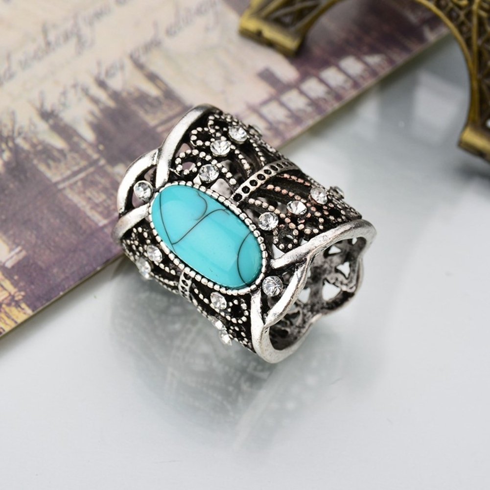 Artificial Turquoise Rhinestones Scarves Buckle Shawl Clips Accessories Jewelry Image 2