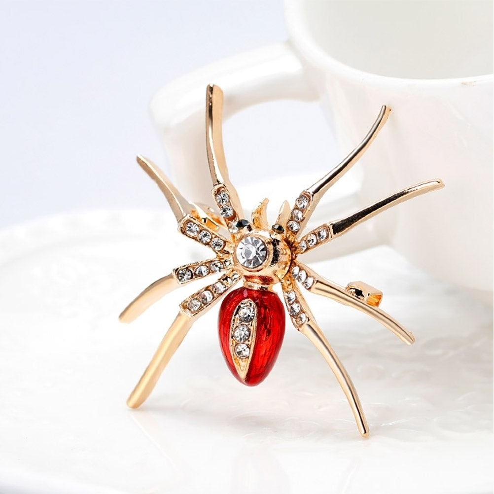 Fashion Spider Gift Women Collar Brooch Pin Clip Scarf Wedding Party Jewelry Image 6