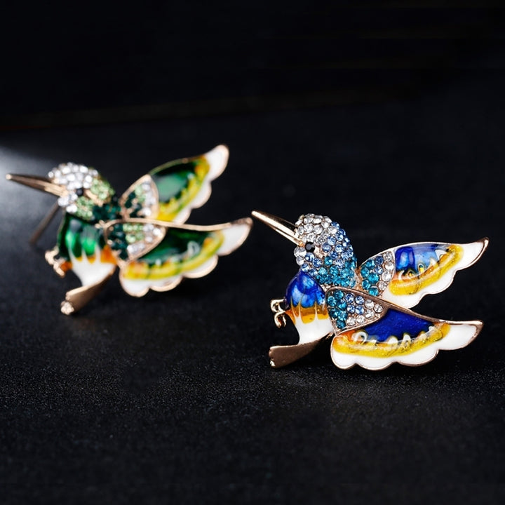 Fashion Bird Rhinestone Alloy Womens Brooch Pin Dress Sweater Clothes Ornament Image 2