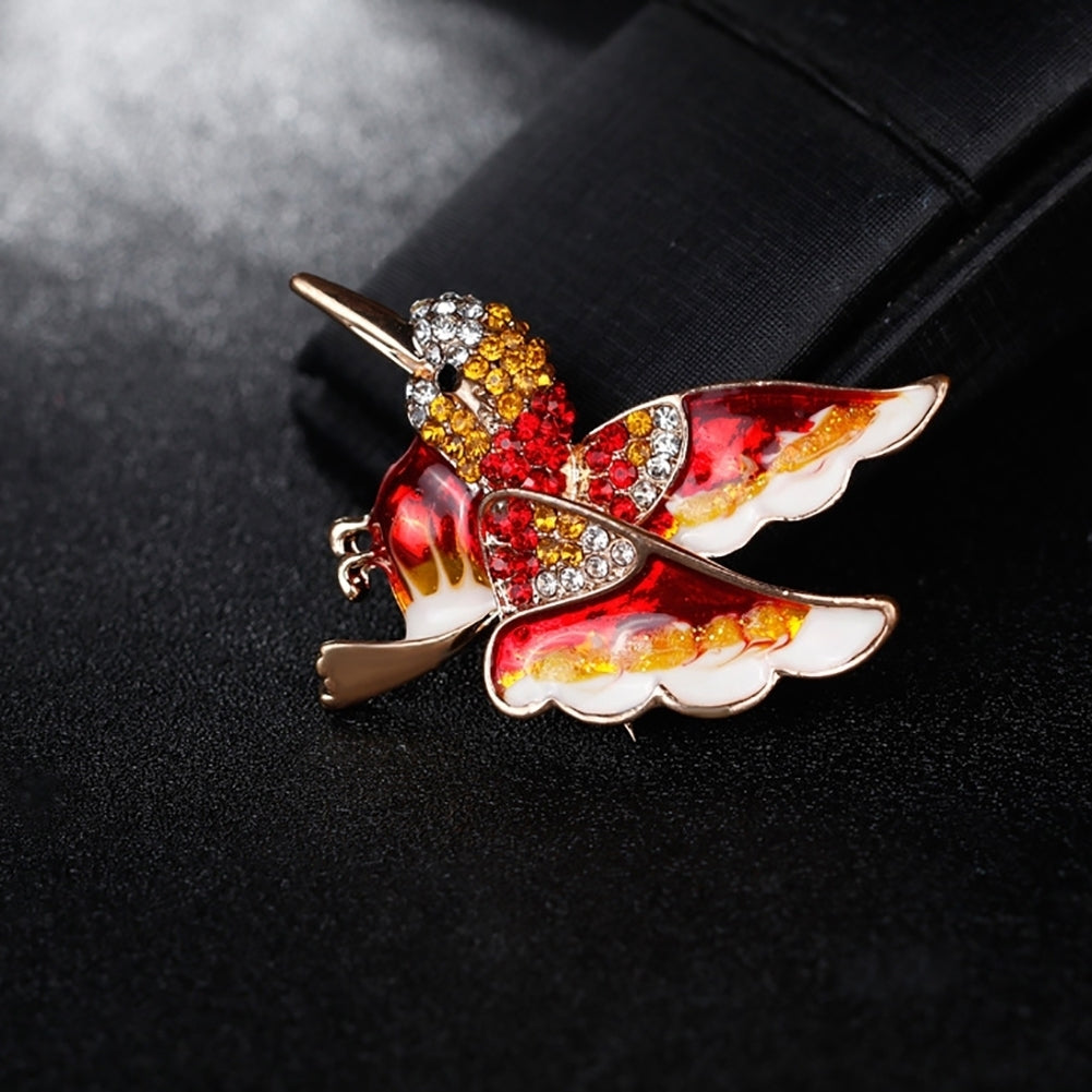 Fashion Bird Rhinestone Alloy Womens Brooch Pin Dress Sweater Clothes Ornament Image 4