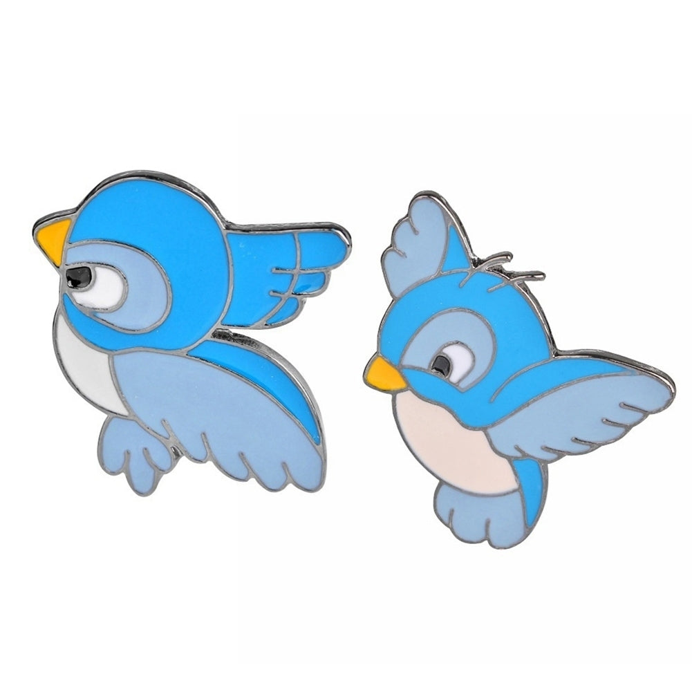 Cartoon Cute Blue Flying Bird Brooch Pin Animal Clothing Badge Bag Accessory Image 10