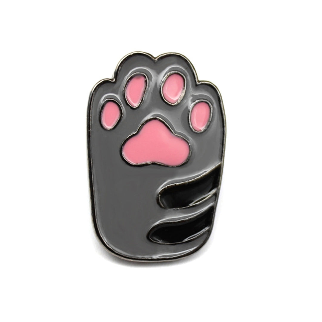 Brooch Animals Paw Shape Clothes Decor Cartoon Style Stylish Brooch Pin for Bag Image 4