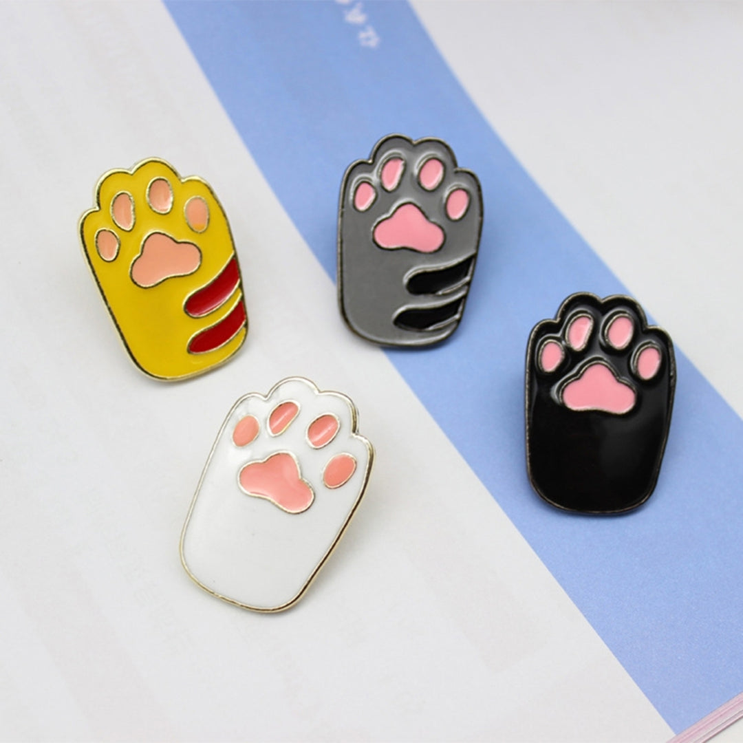 Brooch Animals Paw Shape Clothes Decor Cartoon Style Stylish Brooch Pin for Bag Image 8