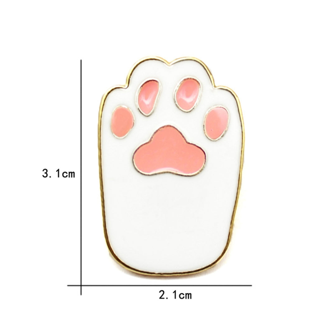 Brooch Animals Paw Shape Clothes Decor Cartoon Style Stylish Brooch Pin for Bag Image 10