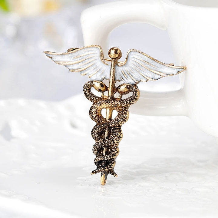 Retro Snake Wings Alloy Womens Brooch Pin Sweater Coat Clothes Bag Ornament Image 1