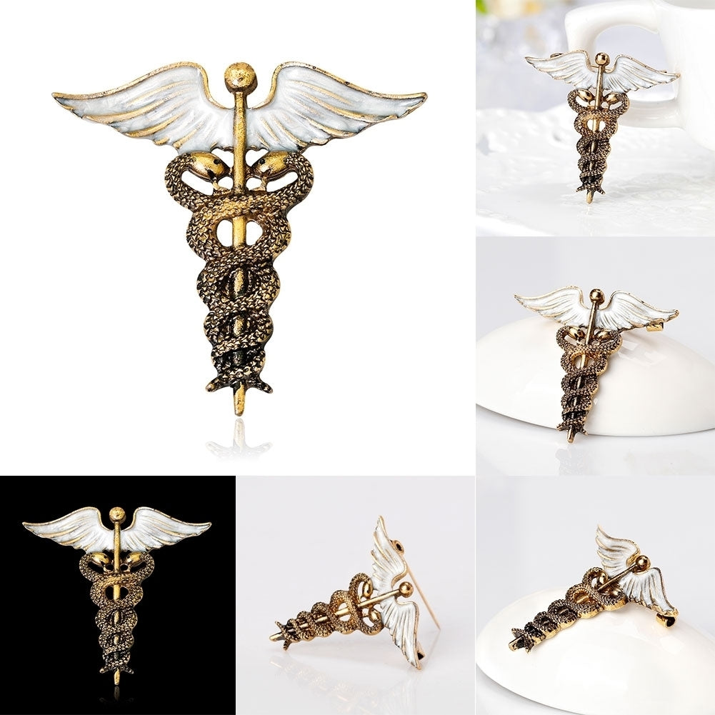 Retro Snake Wings Alloy Womens Brooch Pin Sweater Coat Clothes Bag Ornament Image 2