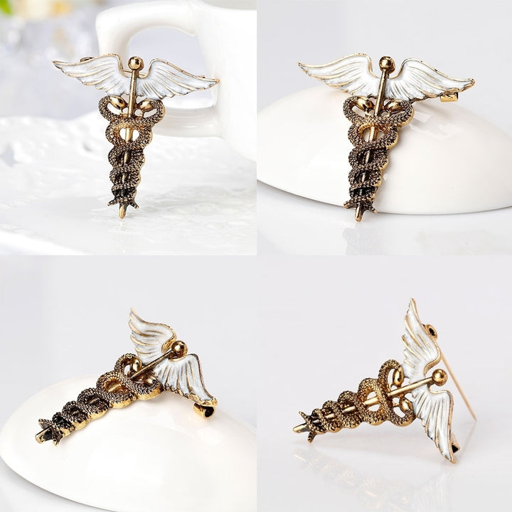 Retro Snake Wings Alloy Womens Brooch Pin Sweater Coat Clothes Bag Ornament Image 3