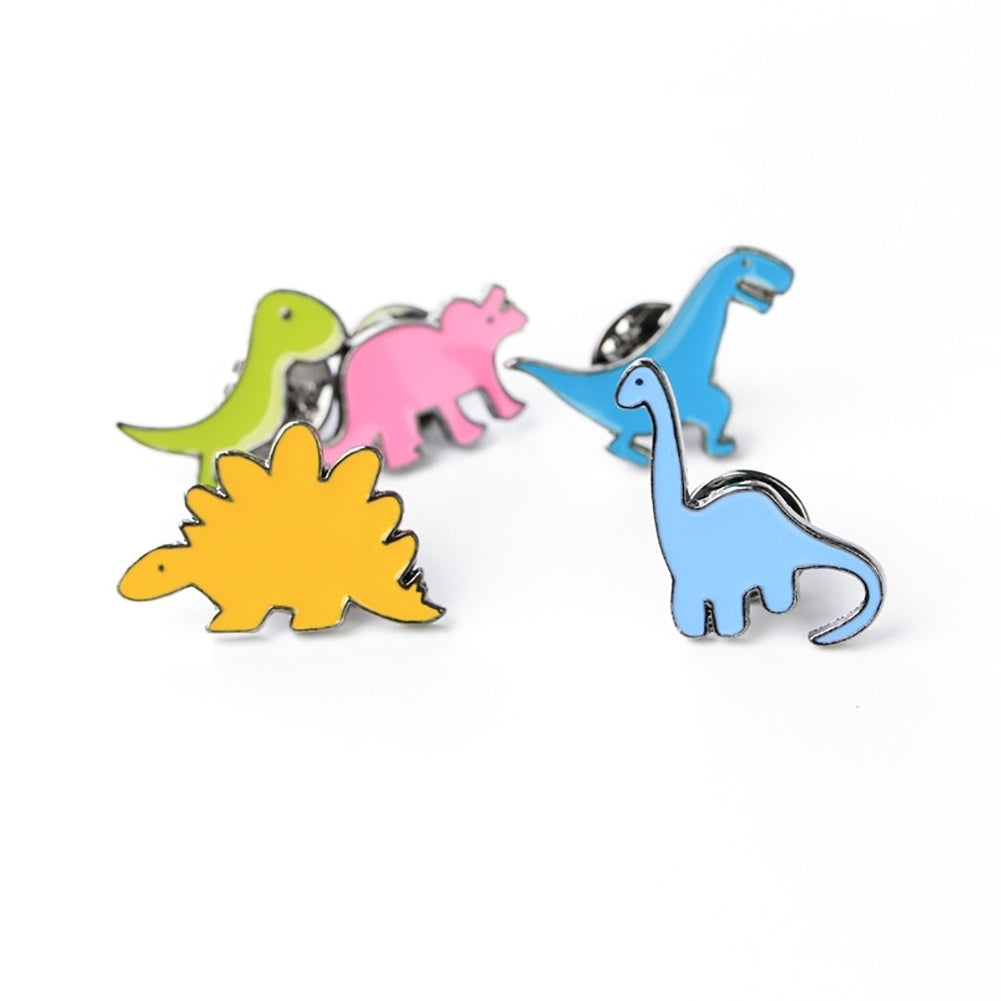 Unisex Cute Cartoon Dinosaur Animal Brooch Pin Badge Jewelry Clothes Decoration Image 6