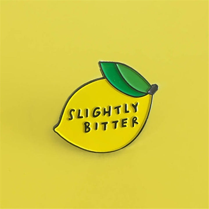 Cute Slightly Bitter Lemon Enamel Brooch Pin Backpack Hat Bag Accessory Badge Image 10